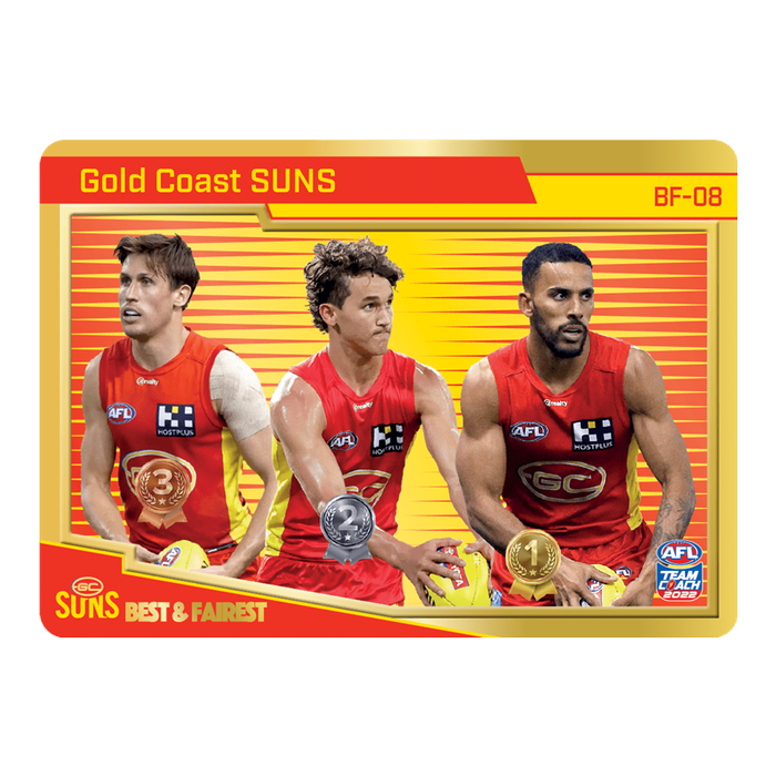 Gold Coast Suns, Best & Fairest Gold, 2022 Teamcoach AFL