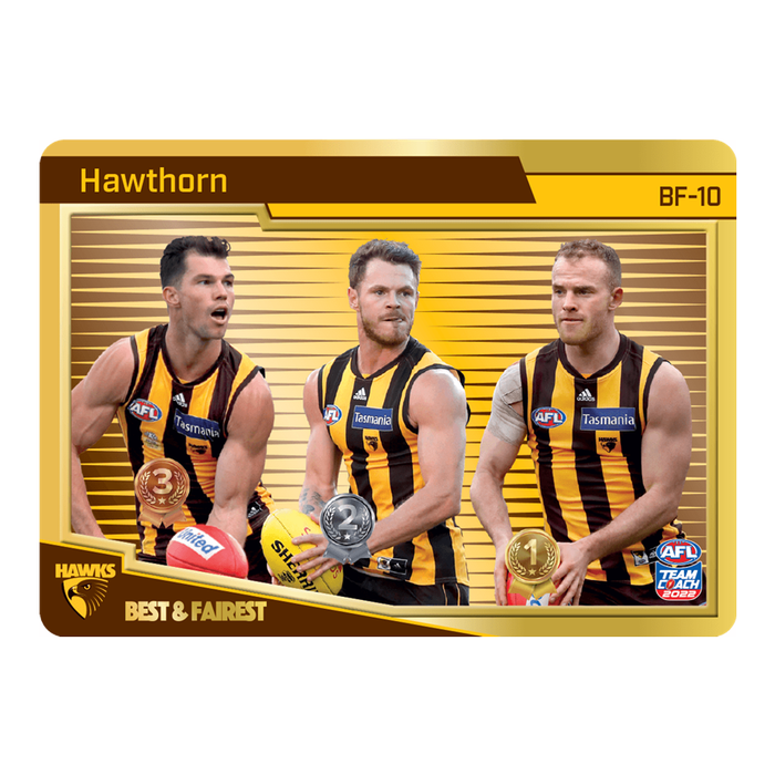 Hawthorn Hawks, Gold Best & Fairest, 2022 Teamcoach AFL