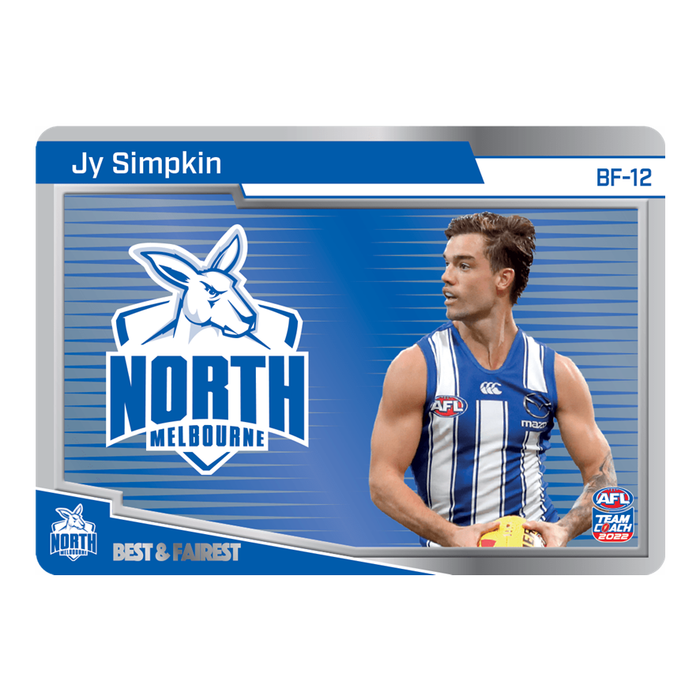 Jy Simpkin, Best & Fairest, 2022 Teamcoach AFL