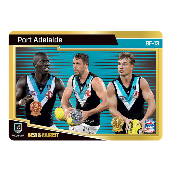 Port Adelaide Power, Gold Best & Fairest, 2022 Teamcoach AFL