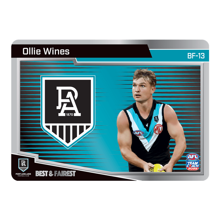 Ollie Wines, Best & Fairest, 2022 Teamcoach AFL
