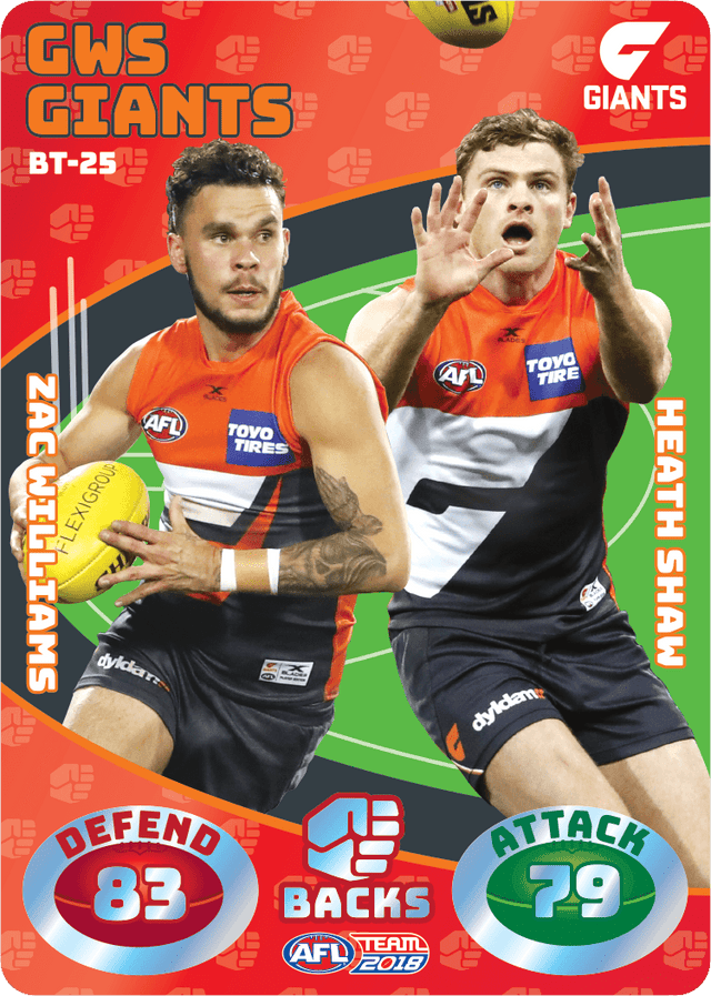 Williams & Shaw, Battle Teams, 2018 Teamcoach AFL