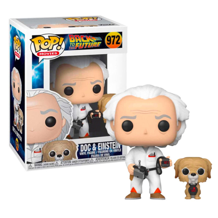 Back to the Future - Doc with Einstein US Exclusive Pop! Vinyl [RS]