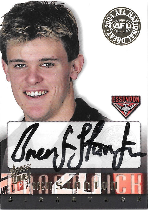 Brent Stanton, Draft Pick Signature, 2004 Select AFL Conquest
