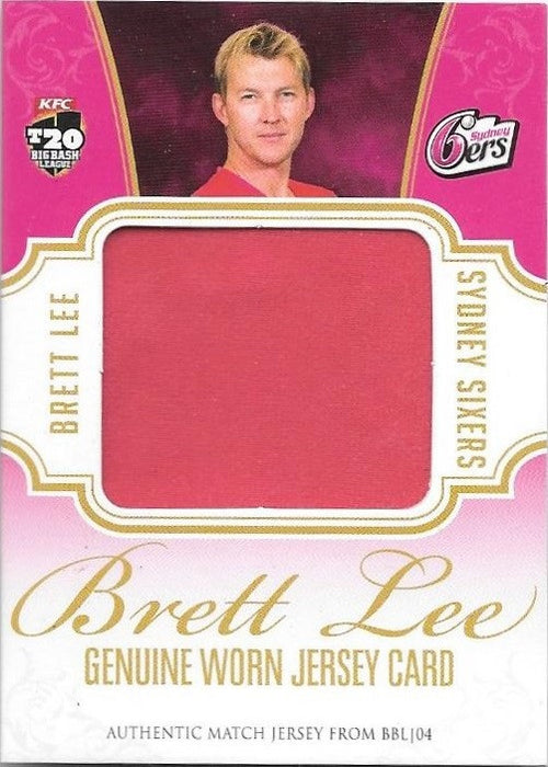 Brett Lee, Jersey Card, 2015-16 TapnPlay BBL CA Cricket