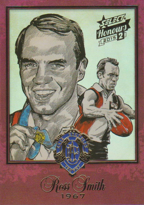 Ross Smith, Brownlow Sketch, 2014 Select AFL Honours 2