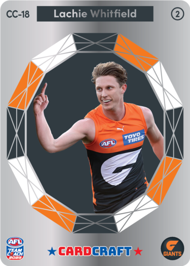 Lachie Whitfield, Card Craft #2, 2023 Teamcoach AFL