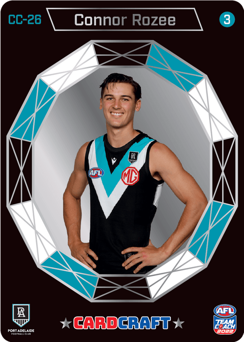 Connor Rozee, Card Craft #3, 2022 Teamcoach AFL