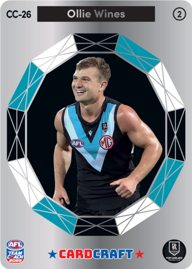 Ollie Wines, Card Craft #2, 2023 Teamcoach AFL