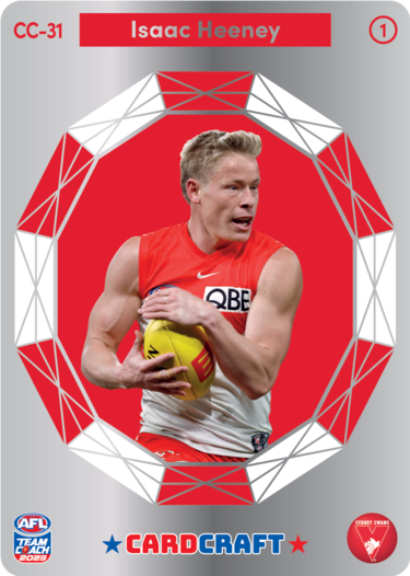 Isaac Heeney, Card Craft #1, 2023 Teamcoach AFL