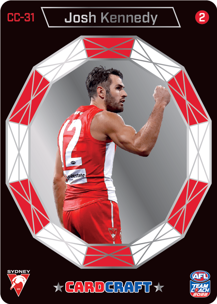 Josh Kennedy, Card Craft #2, 2022 Teamcoach AFL