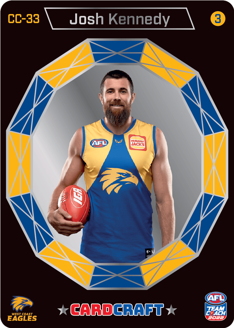 Josh Kennedy, Card Craft #3, 2022 Teamcoach AFL CC-33