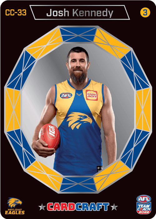 Josh Kennedy, Card Craft #3, 2022 Teamcoach AFL CC-33