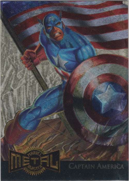 Captain America, Gold Blaster, 1995 Marvel Metal Universe