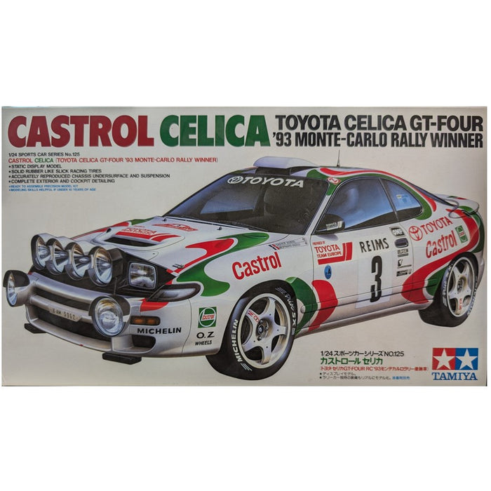 Castrol Toyota Celica GT-Four, 1993 Monte Carlo Rally Winner, 1:24 Scale Model Kit