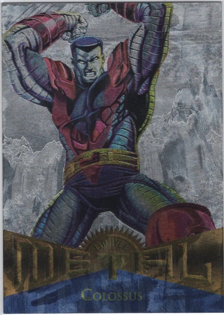 Colossus, #90, Silver Flasher Parallel, 1995 Marvel Metal Universe