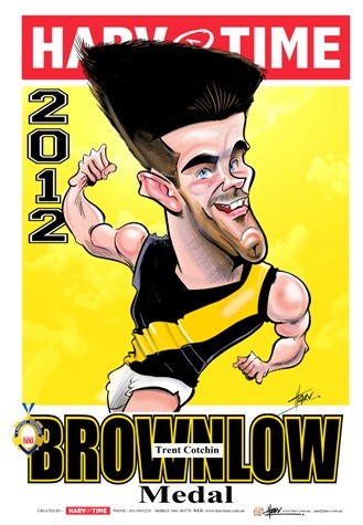 Trent Cotchin, 2012 Brownlow Medallist, Harv Time Poster