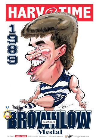 Paul Couch, 1989 Brownlow Medal, Harv Time Poster