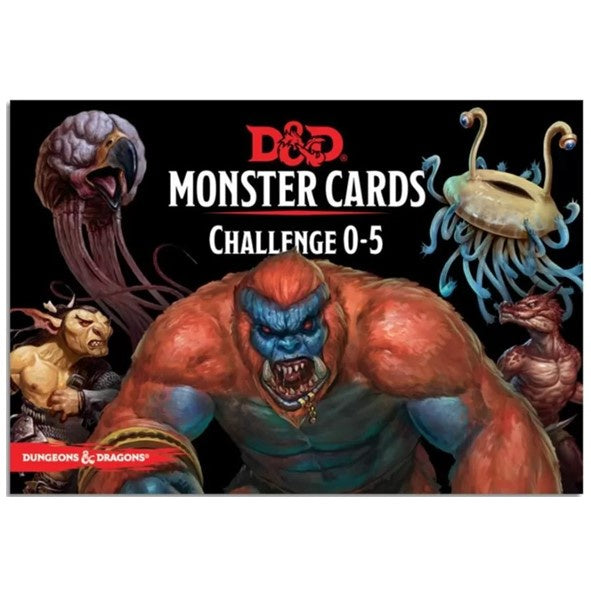 D&D Dungeons & Dragons Spellbook Cards Monster Challenge Deck 0-5 (179 cards)