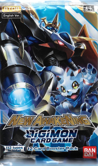 Digimon Card Game Series 08 New Awakening BT08 Booster Pack