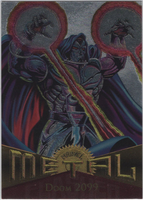 Doom 2099, #45, Silver Flasher Parallel, 1995 Marvel Metal Universe