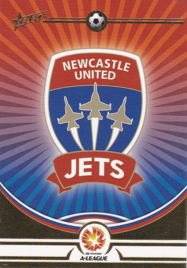 Newcastle United Jets Logo card, 2006 Select A-League Soccer