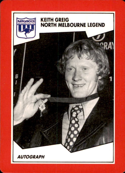 Keith Greig, 1989 Scanlens VFL