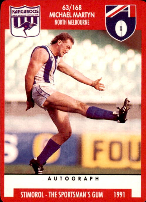 Michael Martyn, 1991 Stimorol AFL