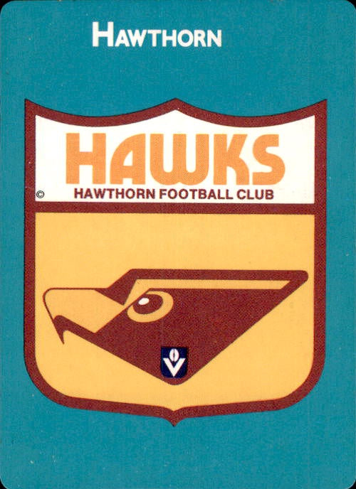 Hawthorn Hawks Header, 1988 Scanlens VFL