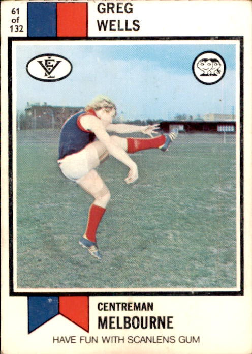 Greg Wells, 1974 Scanlens VFL