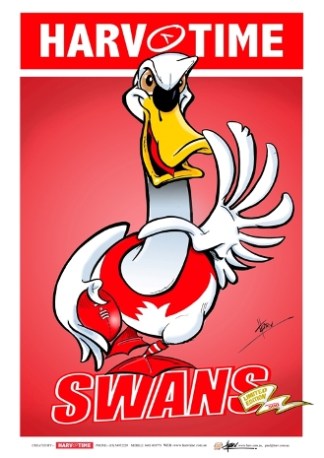 Sydney Swans, Mascot Harv Time Poster