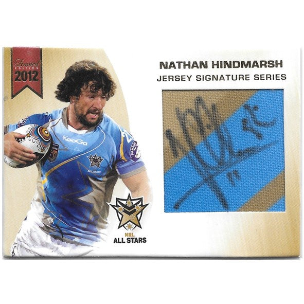 Nathan Hindmarsh, Brown/Blue Jersey Signature Series, 2012 ESP Limited NRL
