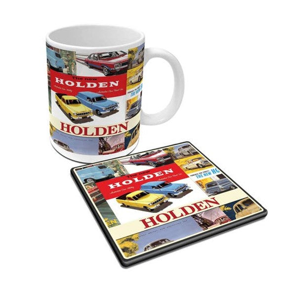 Holden Heritage Coffee Mug Cup Coaster Gift Pack