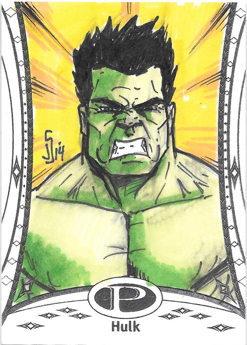 Hulk, Sketch Card, 2014 Upper Deck Marvel Premier
