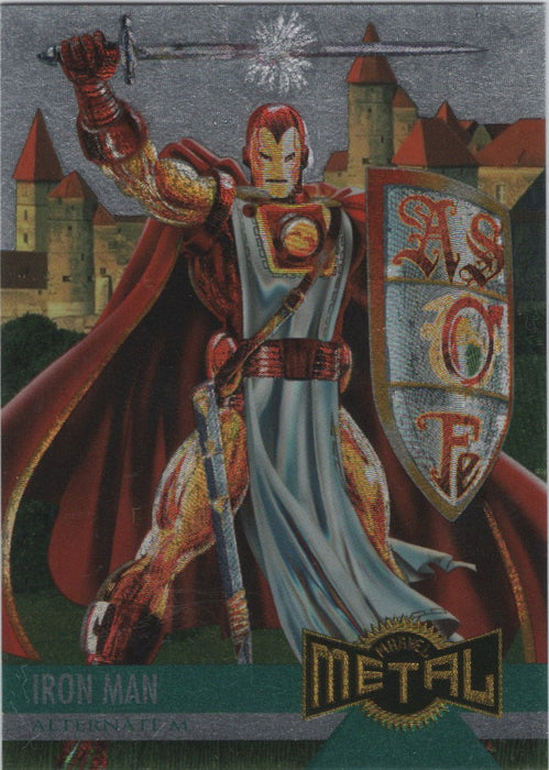 Iron Man, #130, Silver Flasher Parallel, 1995 Marvel Metal Universe