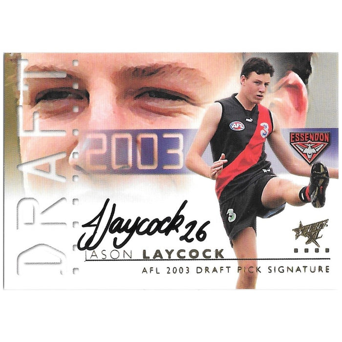 Jason Laycock, Draft Pick Signature, 2003 Select AFL XL