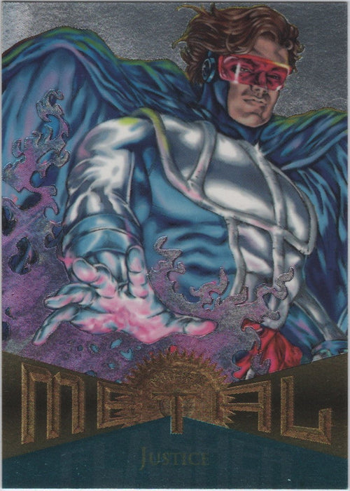 Justice, #64, Silver Flasher Parallel, 1995 Marvel Metal Universe