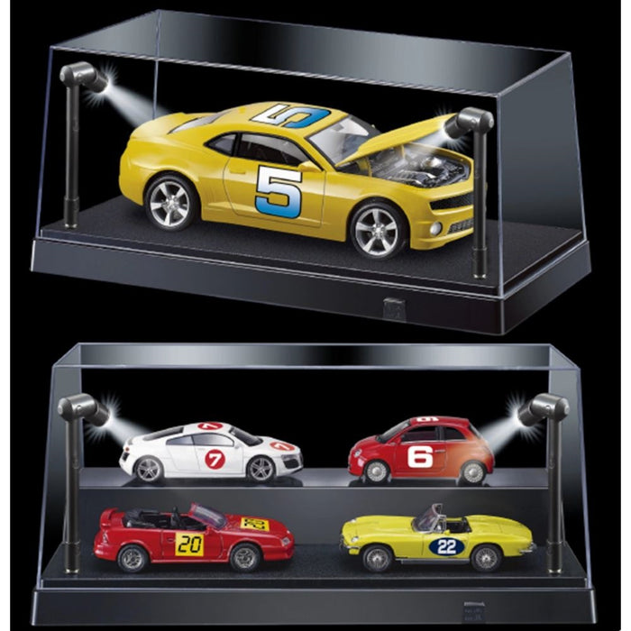 Black Base LED Lighted Display Case for 1:43 & 1:24 Scale Diecast