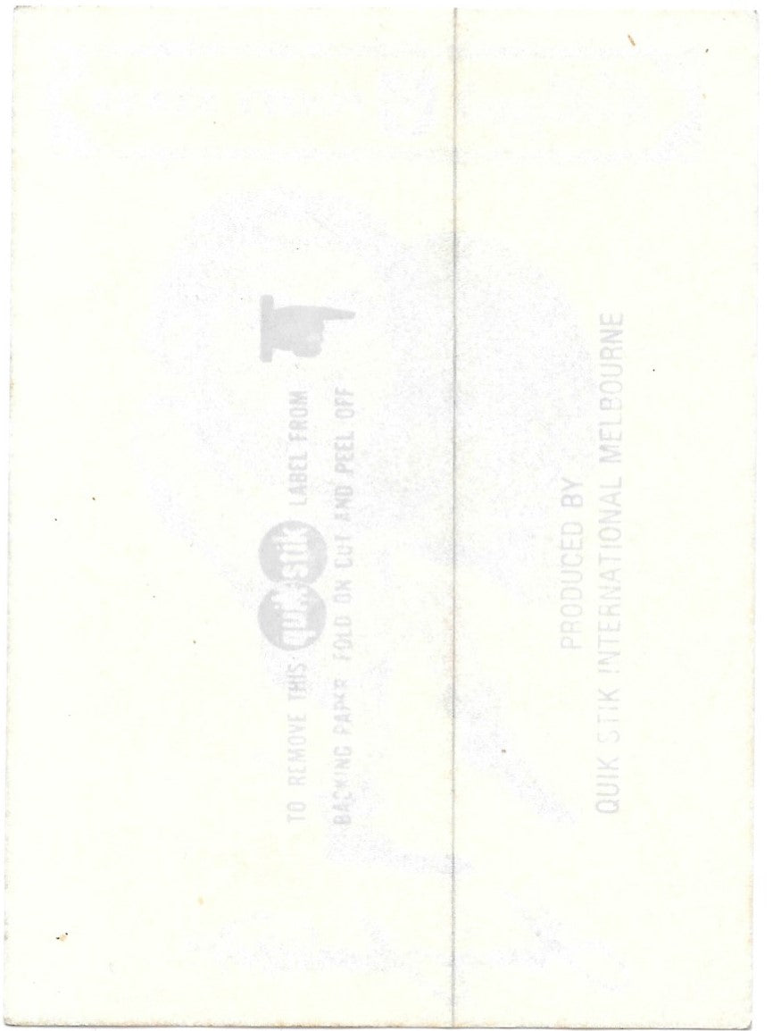 Kevin Bartlett, 1974 Kelloggs VFL Footy Stars