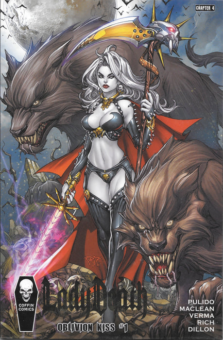 Lady Death Oblivion Kiss # 1 Gold Foil Premiere Edition Comic