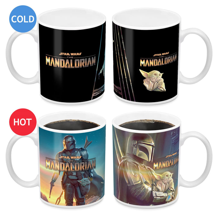 Star Wars Mandalorian Heat Change Ceramic Coffee Mug Cup