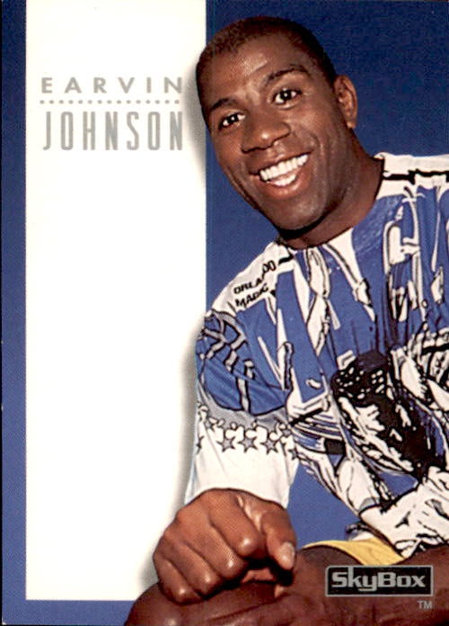 Magic Johnson, Sports Look Promo, 1993 Skybox Basketball NBA
