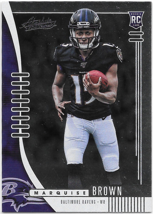 Marquise Brown, RC, 2019 Panini Absolute Football NFL