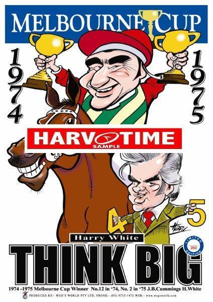 Think Big, Melbourne Cup, Harv Time Poster