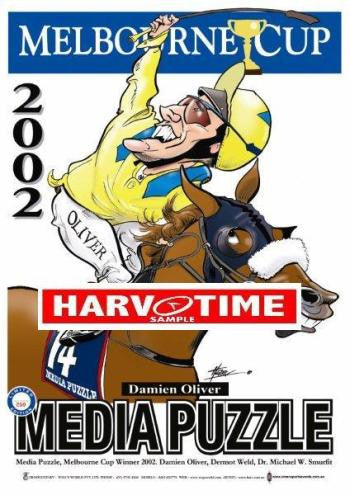Media Puzzle, 2002 Melbourne Cup, Harv Time Poster