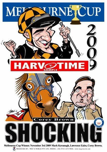 Shocking, 2009 Melbourne Cup, Harv Time Poster
