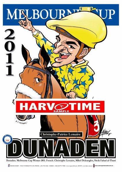 Dunaden, 2011 Melbourne Cup, Harv Time Poster