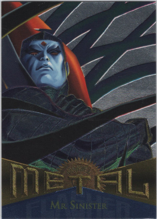 Mr Sinister, #106, Silver Flasher Parallel, 1995 Marvel Metal Universe