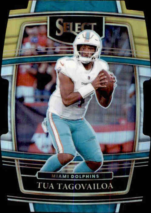 Tua Tagovailoa, Concourse Die-cut Black & Gold Prizm, 2021 Panini Select Football NFL