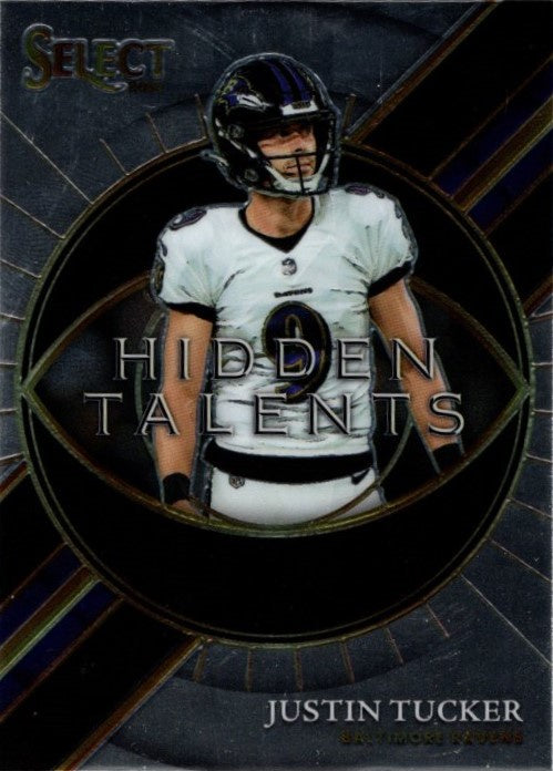 Justin Tucker, Hidden Talents, 2021 Panini Select Football NFL